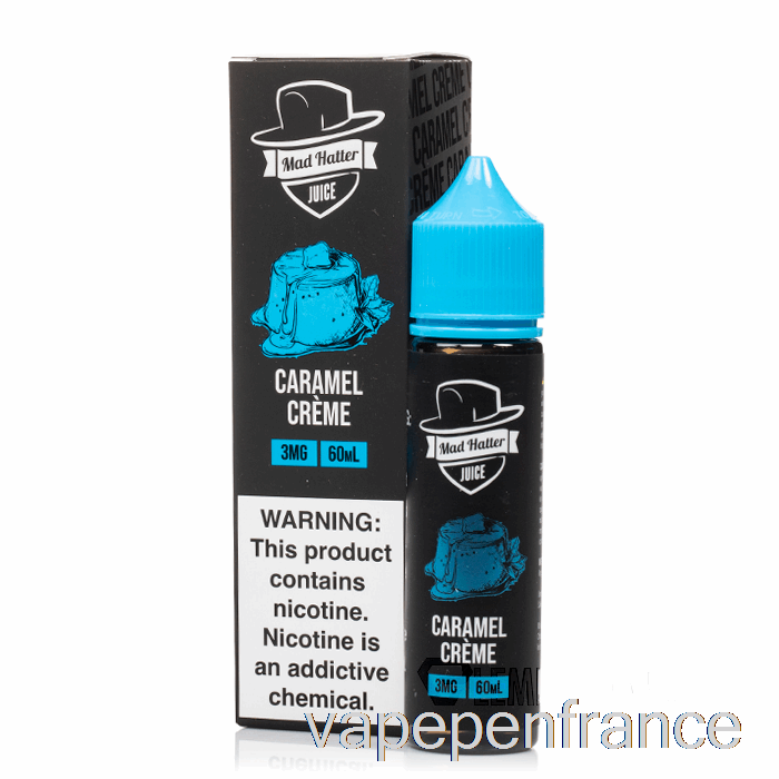 Crème Caramel - Chapelier Fou - Stylo Vape 60ml 3mg